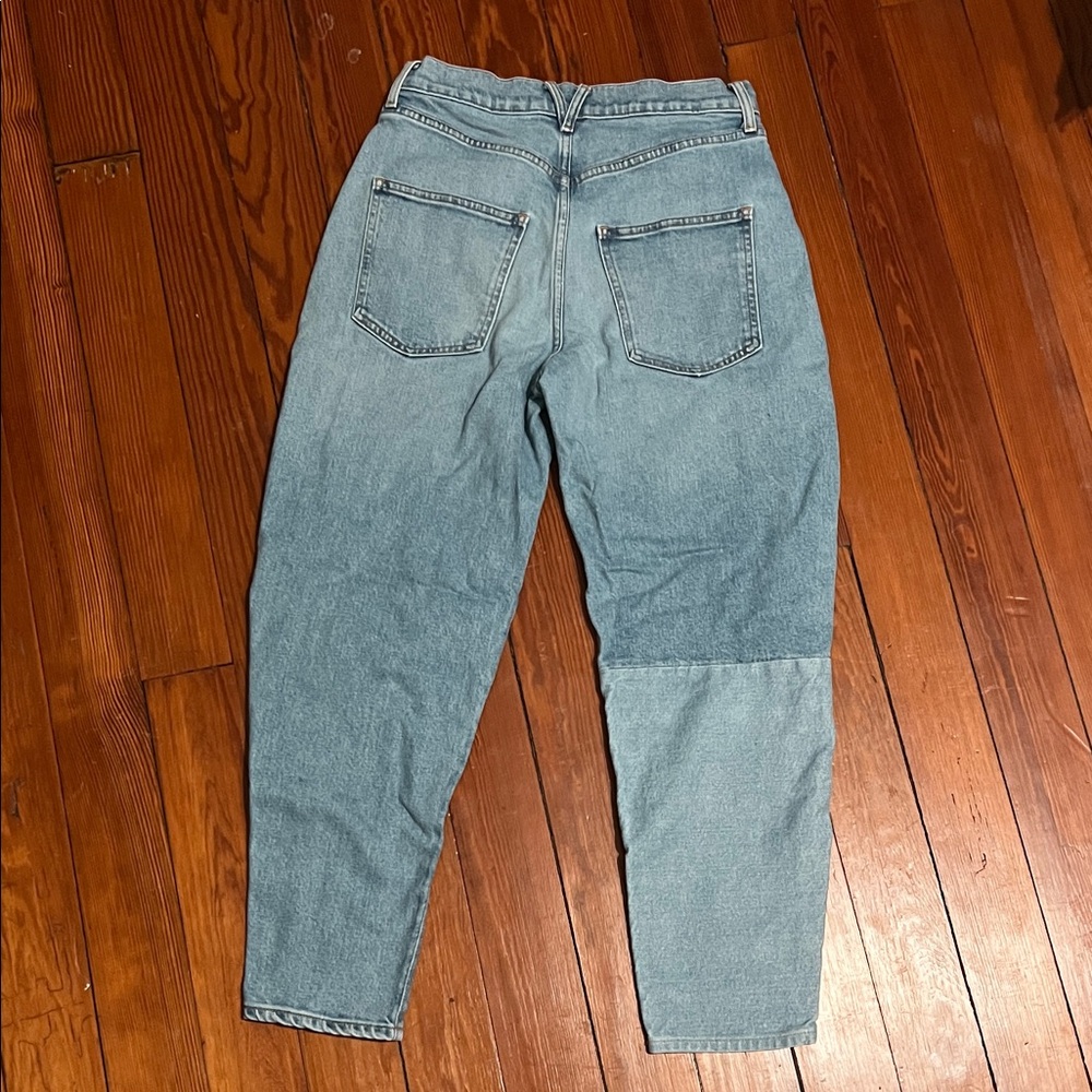 Veronica Beard Patchwork Charlie Barrel Jeans 26 - image 5